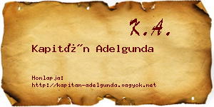 Kapitán Adelgunda névjegykártya